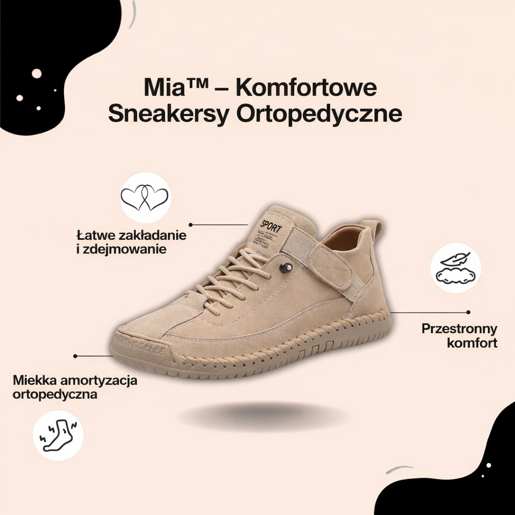 Mia™ – Komfortowe i Bezbolesne Sneakersy Ortopedyczne