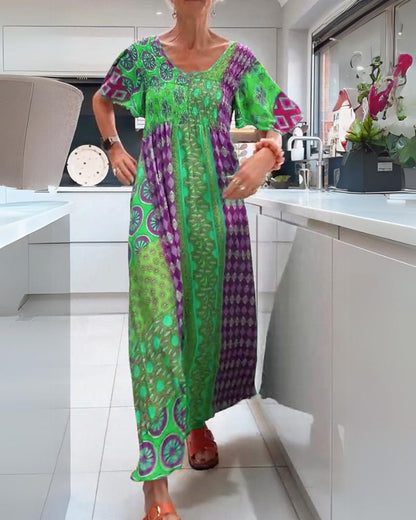 Doryda | Kolorowa Boho Sukienka Letnia