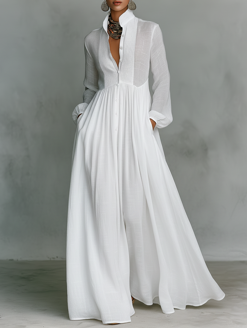 Phaelina™ | Elegancka Sukienka Maxi w Minimalistycznym Stylu