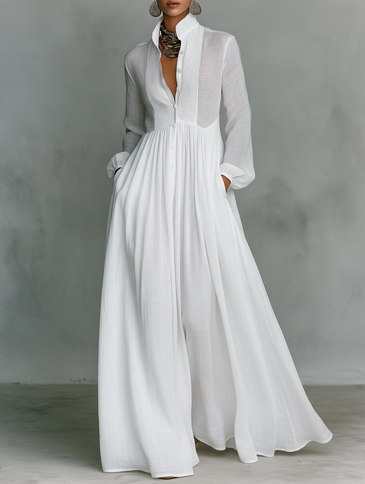 Phaelina™ | Elegancka Sukienka Maxi w Minimalistycznym Stylu