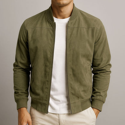 Kacper™ | Elegancka Kurtka Bomber z Zamszu