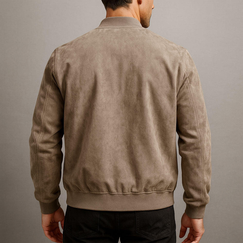 Kacper™ | Elegancka Kurtka Bomber z Zamszu