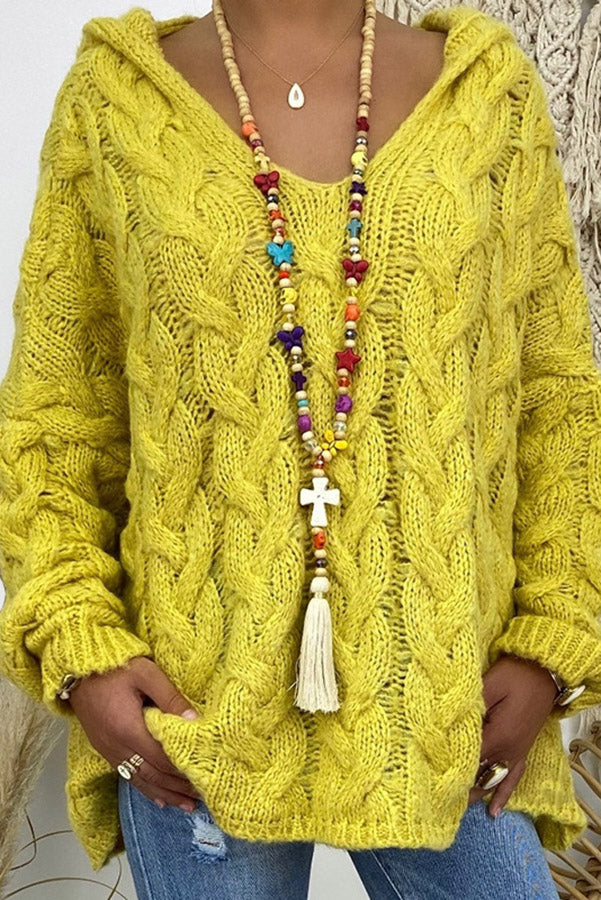 Lena™ – Ciepły, miękki sweter z kapturem na chłodne dn