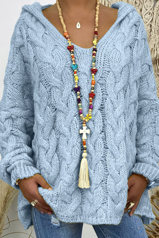 Lena™ – Ciepły, miękki sweter z kapturem na chłodne dn