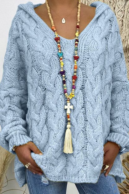 Lena™ – Ciepły, miękki sweter z kapturem na chłodne dn