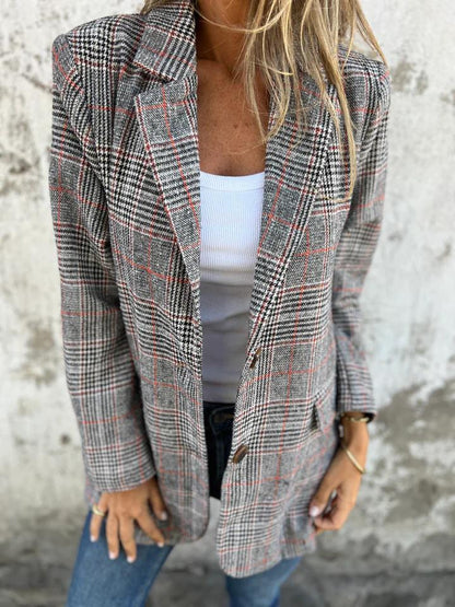 Alicja™ | Elegancka Marynarka w Ponadczasową Kratę