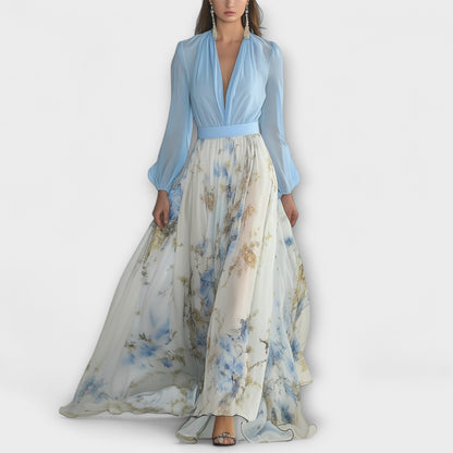 Florienne™ | Kobieca Sukienka Maxi w Stylu Kwiatowym