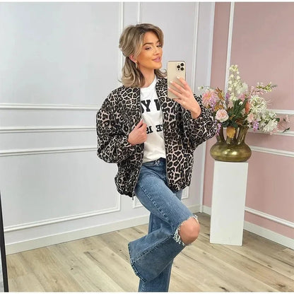 Helena | Kurtka bomberka w panterkę