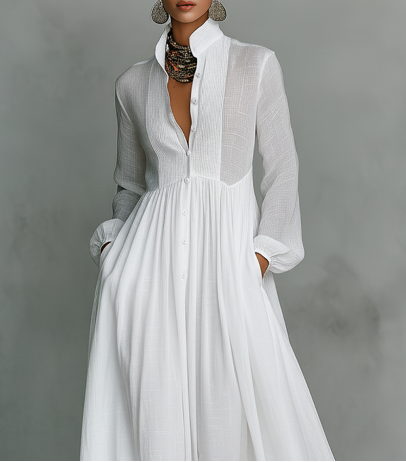 Phaelina™ | Elegancka Sukienka Maxi w Minimalistycznym Stylu