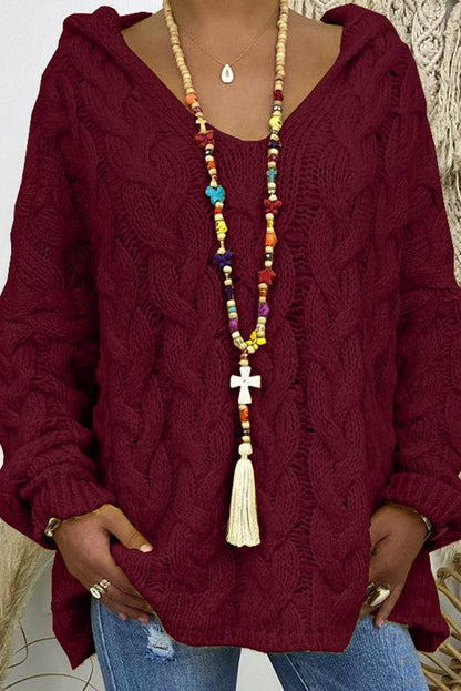 Lena™ – Ciepły, miękki sweter z kapturem na chłodne dn