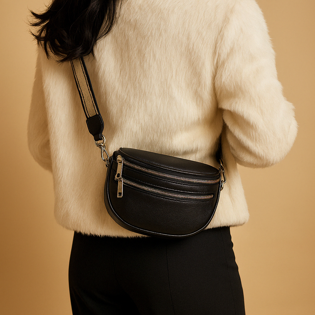 Brigitte™ | Torebka z podwójnym zamkiem błyskawicznym