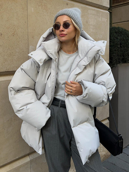 Noémie™ – Ciepła Kurtka Puchowa z Wysokim Kołnierzem