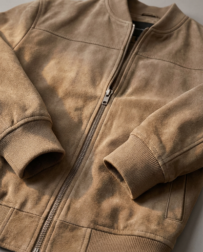 Kacper™ | Elegancka Kurtka Bomber z Zamszu