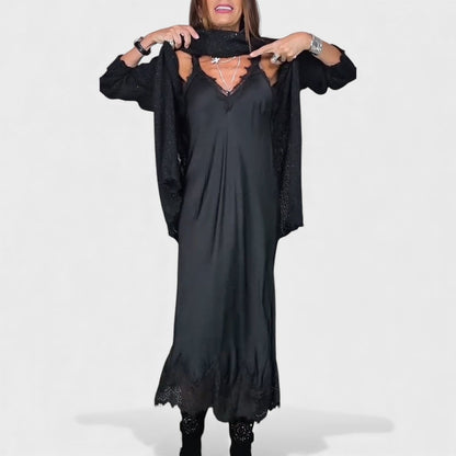 Władymiła | Elegancki dwuczęściowy komplet dzianinowy