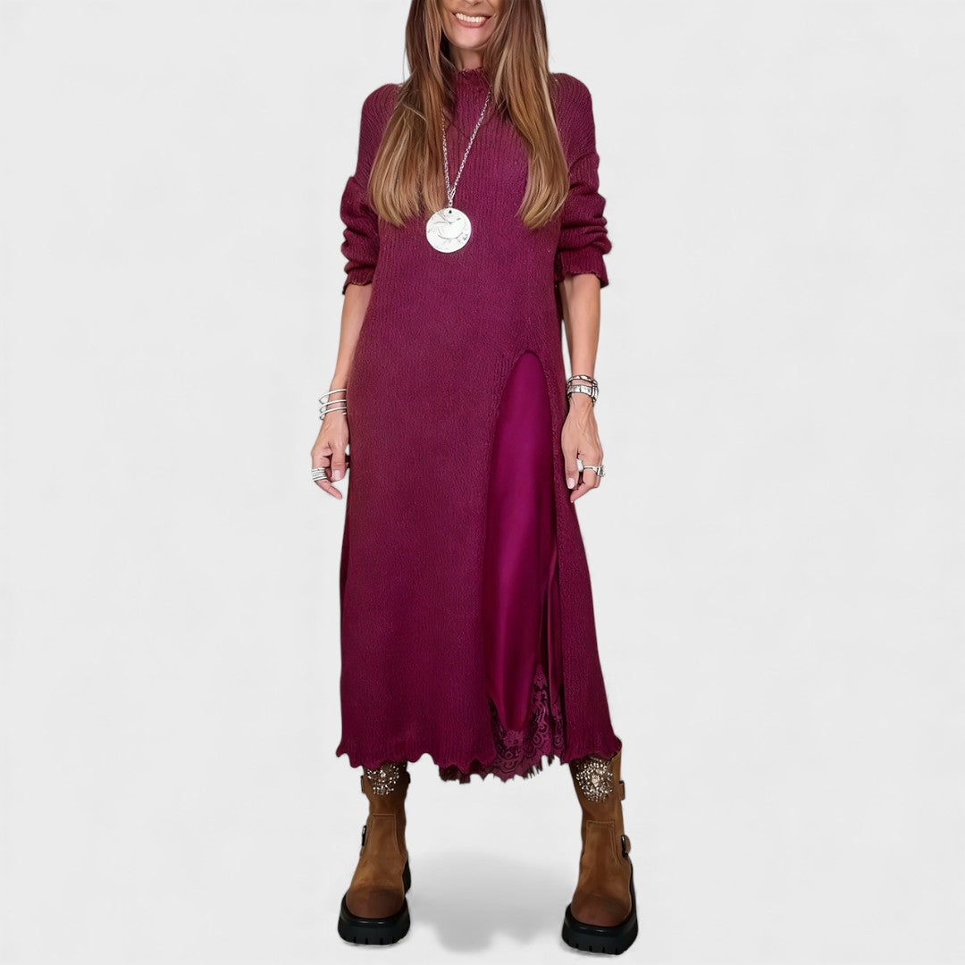 Władymiła | Elegancki dwuczęściowy komplet dzianinowy