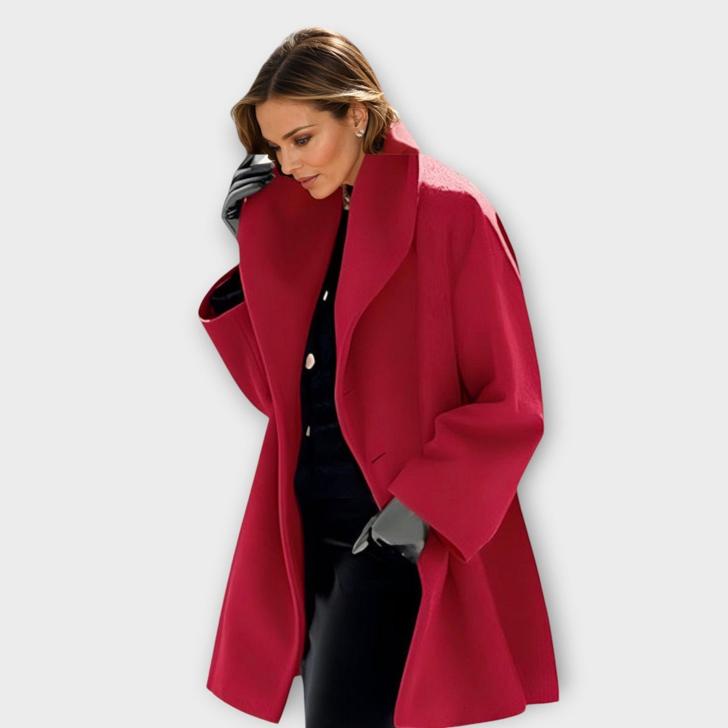 Lucia™ | Stylowy płaszcz wełniany premium