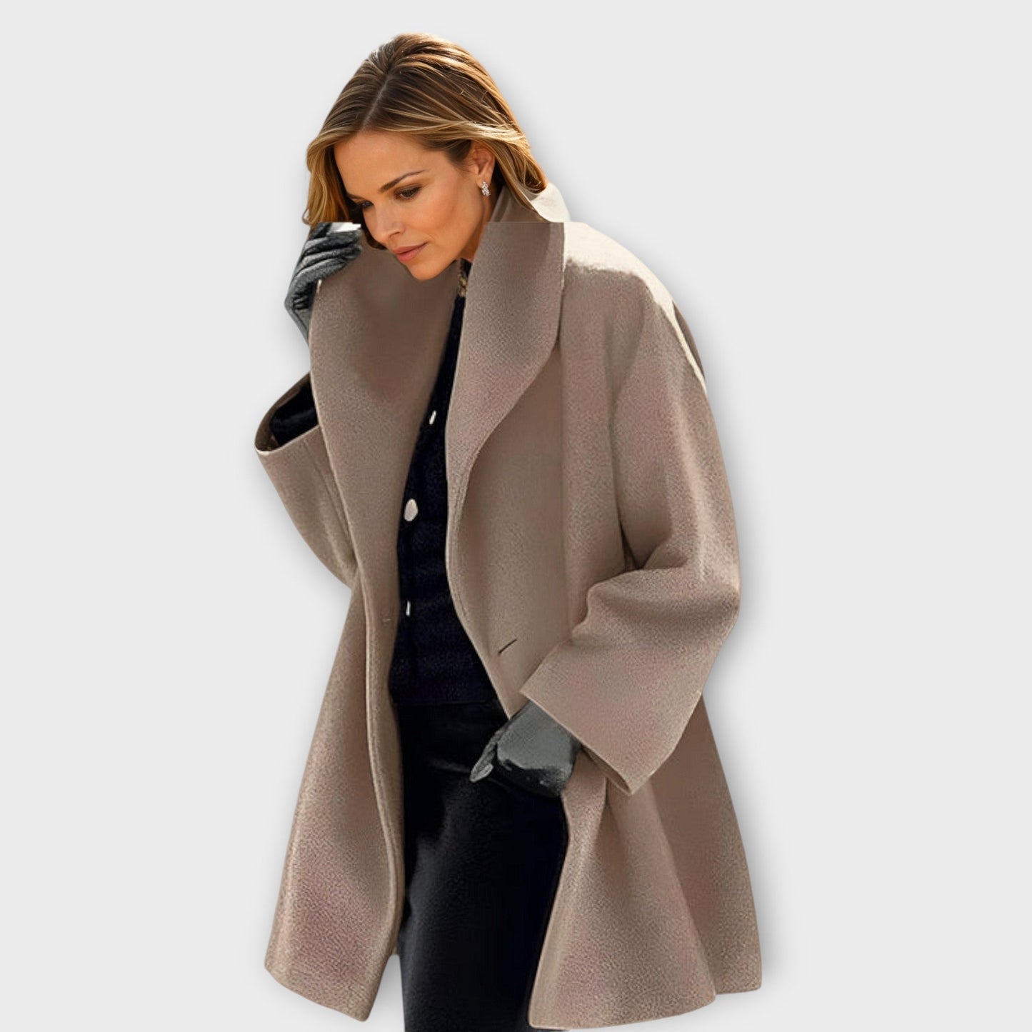 Lucia™ | Stylowy płaszcz wełniany premium