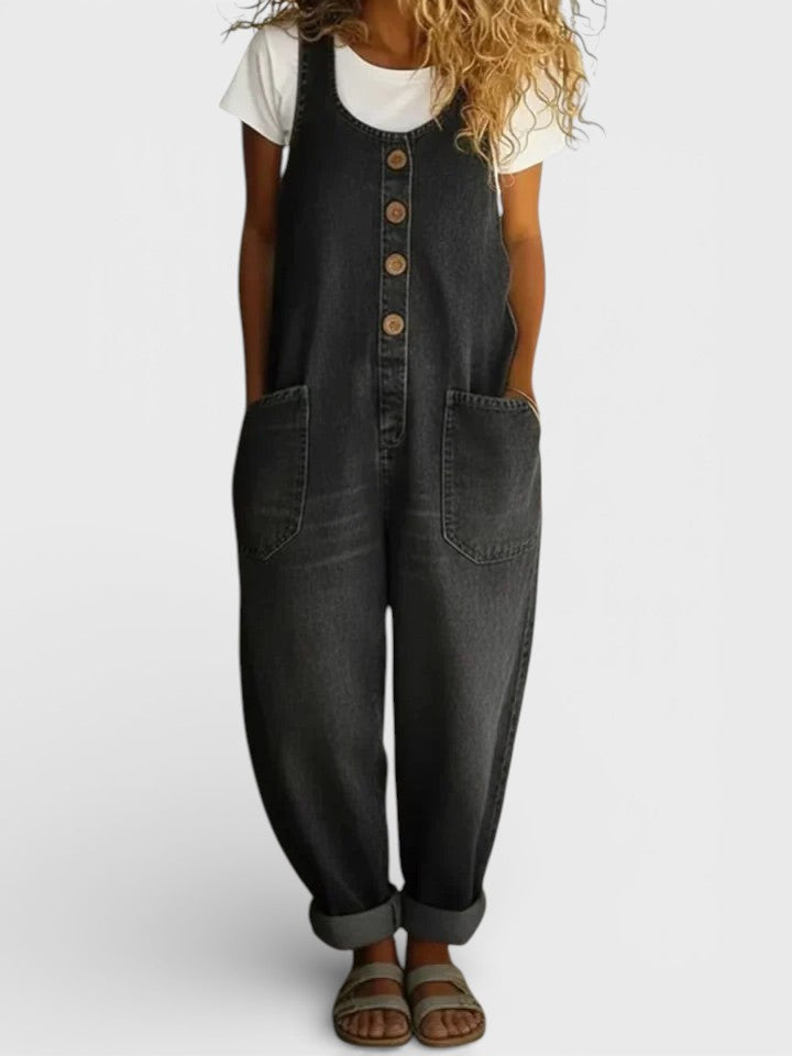 Alba™ | Vintageowy kombinezon jeansowy