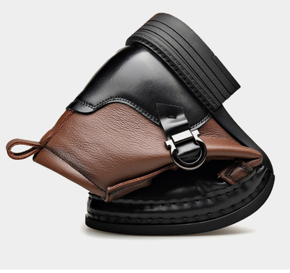 Auron™ | Męskie Botki ze Skóry Naturalnej Premium