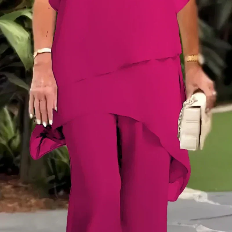 Liora™ – Elegancki Komplet z Szerokimi Spodniami Palazzo