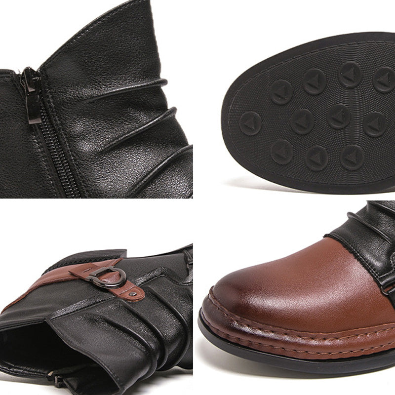 Auron™ | Męskie Botki ze Skóry Naturalnej Premium